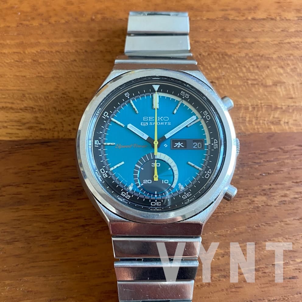 FOR SALE: Seiko 6139-7060 petrol JDM Speed Timer Chronograph - serviced 10/2024