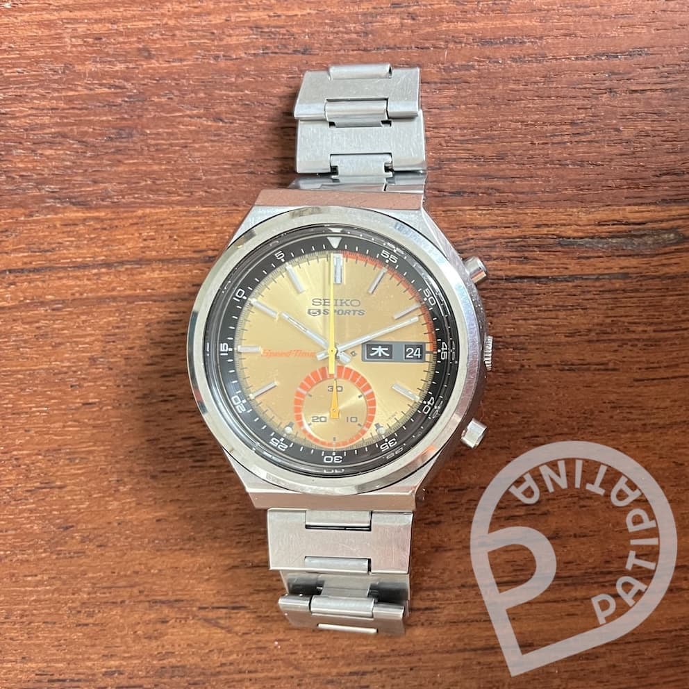 Seiko 6139-7060 - yellow/gold sunrise dial - All JDM Models